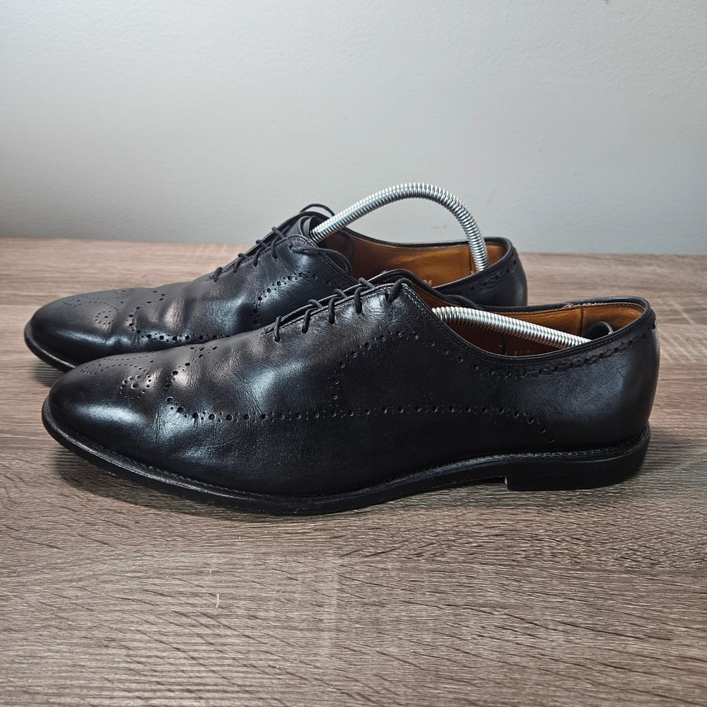 Allen Edmonds Fairfax Black Leather Wholecut Brogue Oxford Shoes Mens 13 A 1105